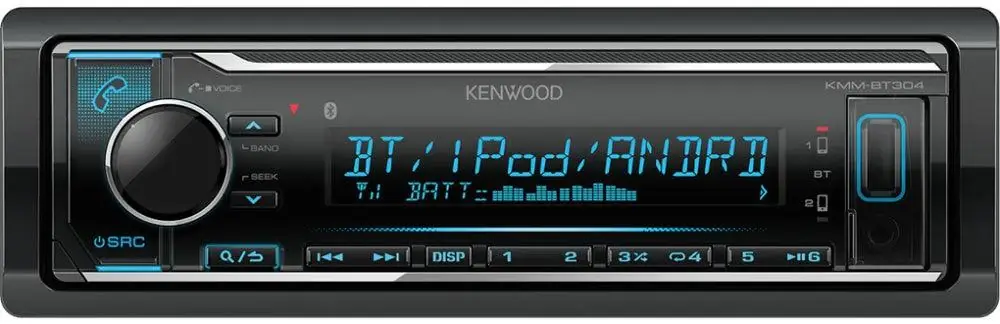 Kenwood KMM-BT304 autoradio Bluetooth Spotify USB AUX-IN Android Pagamento Sicuro