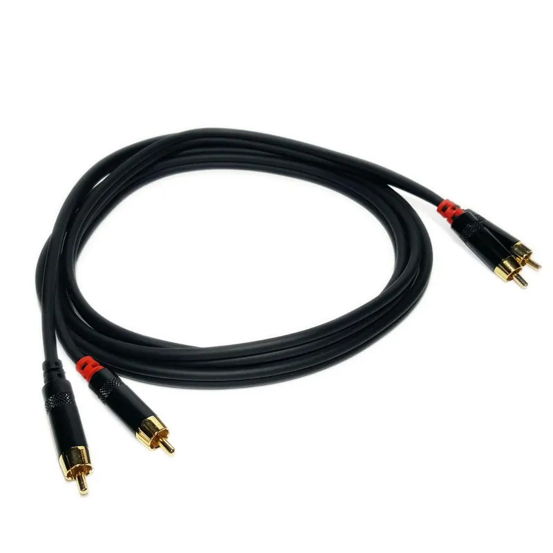 Economico Master Audio RCA620/2 Cavo audio alta qualità, terminato con 2 + 2 RCA maschi 2MT