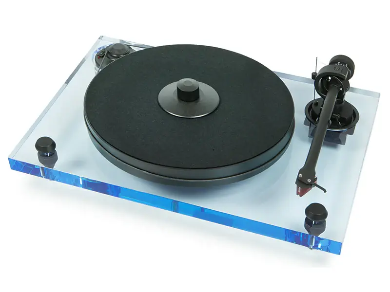 Soddisfatti O Rimborsati Pro-Ject 2-XPERIENCE PRIMARY (Acryl) Giradischi in acrilico trasparente BLU braccio 9" in alluminio e testina Ortofon 2M-RED