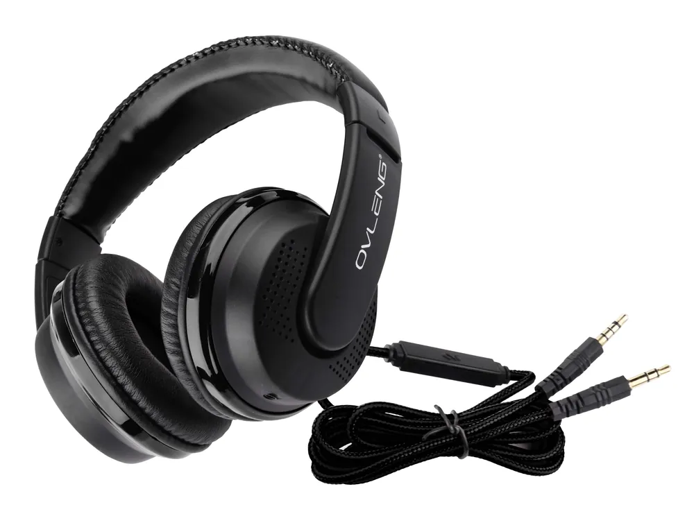 OVLENG X 2 Cuffia stereo con microfono nera Ordina Subito