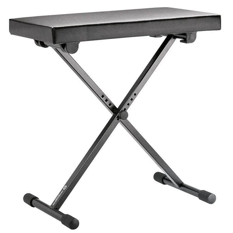 KONIG & MEYER 14065 PANCA PIANOFORTE TASTIERA ACCIAIO E SIMIL PELLE ALTEZZA REGOLABILE SEDILE 54X30CM Popolare