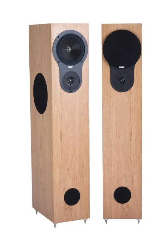 Nuovo Arrivo Rega RX3 diffusori da pavimento Noce COPPIA a 2,5 vie reflex frontale bass driver laterale