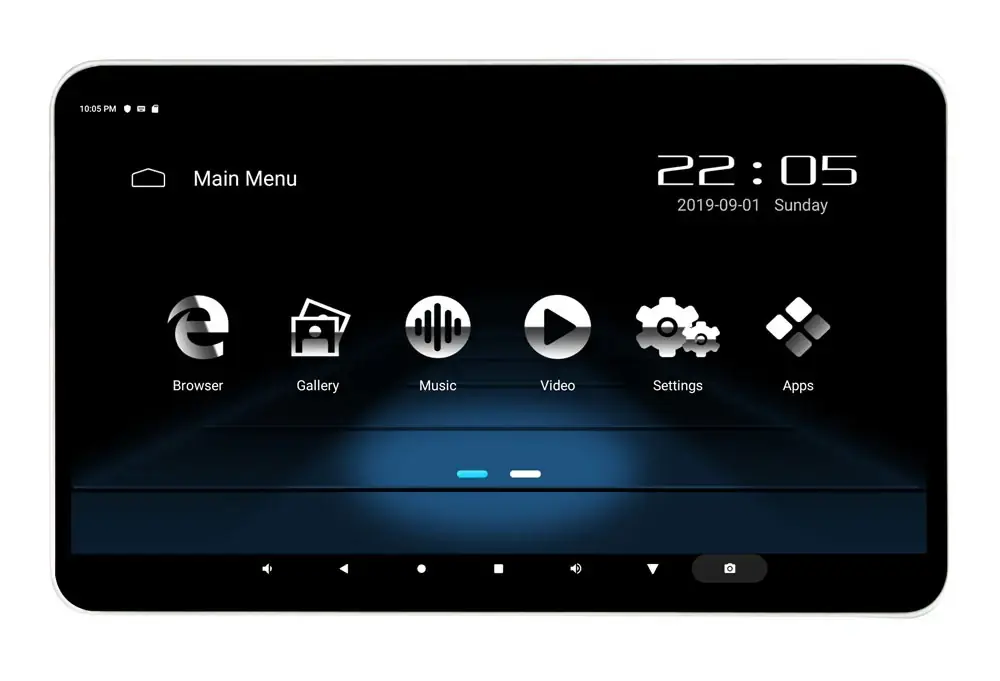 Promozione Esclusiva Phonocar VM156 Monitor multimediale 12.5" poggiatesta e APP Ready, WI-FI, Bluetooth e Router
