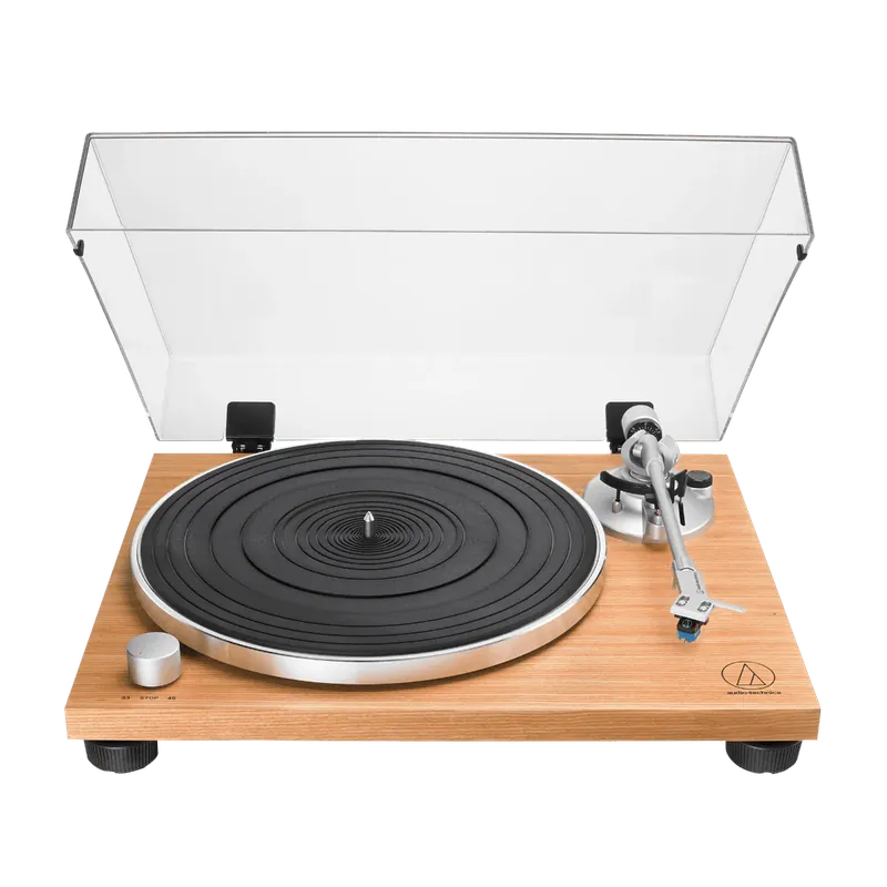 Audio Technica AT-LPW30 giradischi hifi stadio PHONO e LINE 33/45 giri colore TEAK Soddisfatti O Rimborsati