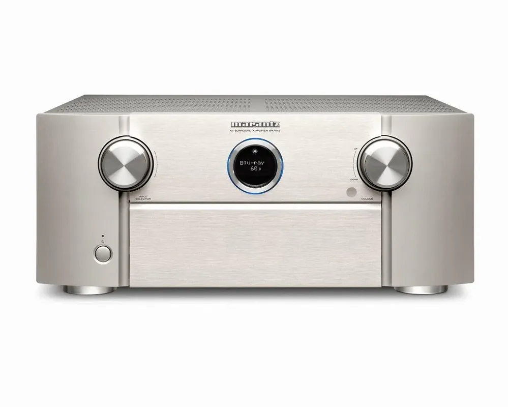 Marantz SR7015 SILVER-GOLD Amplificatore AV 8K a 9.2 canali con audio 3D, HEOS Built-in Prezzo Basso