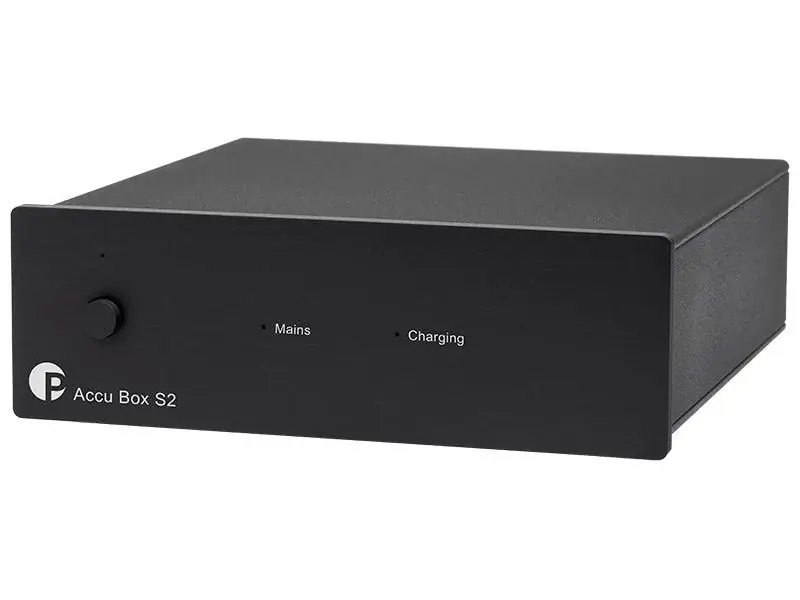 Pro-ject ACCU BOX S2 Nero Stadio di alimentazione lineare a batteria Audiophile dedicato agli stadi Phono serie S2, DS, DS2 e E, ai giradischi Consegna Rapida