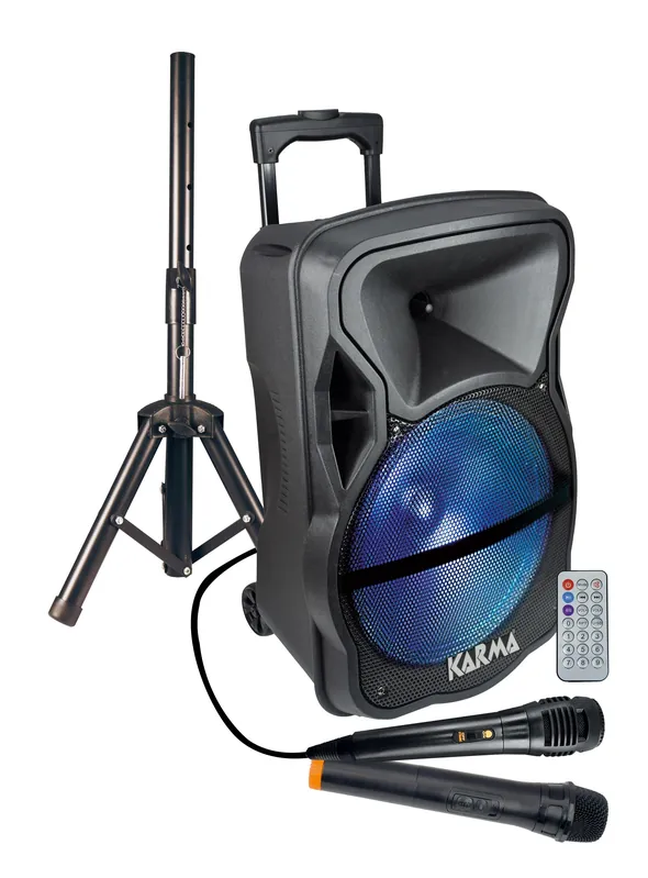 Compra Online KARMA PSB 12 Diffusore amplificato con radiomicrofono 600W PMPO