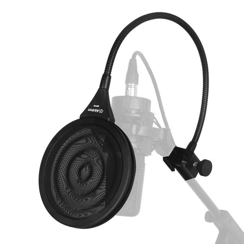 Nuovo Arrivo ALCTRON MPF02 FILTRO ANTIPOP UNIVERSALE CON DOPPIA RETE INOSSIDABILE
