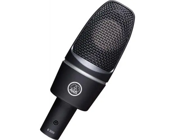 Prezzo Basso AKG C3000 MICROFONO DA STUDIO A CONDENSATORE LARGO DIAFRAMMA PER VOCE E STRUMENTI C-3000-B