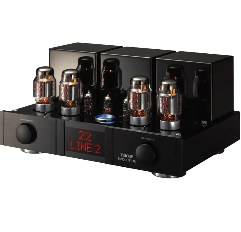 Triode EVOLUTION amplificatore integrato stereo push-pull a valvole in classe AB Scelto Dai Clienti