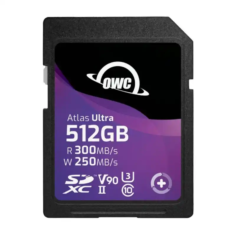 OWC 512GB Atlas Ultra SDXC UHS-II V90 Media Card - R 300MB/s - W 250MB/s Promo Stagionale