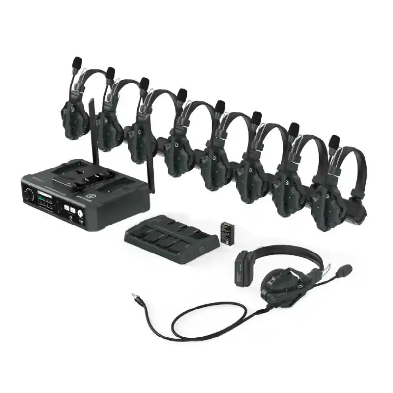 Novità SOLIDCOM C1 Hollyland Full Duplex Wireless Intercom System 8 headsets/ Hub stati