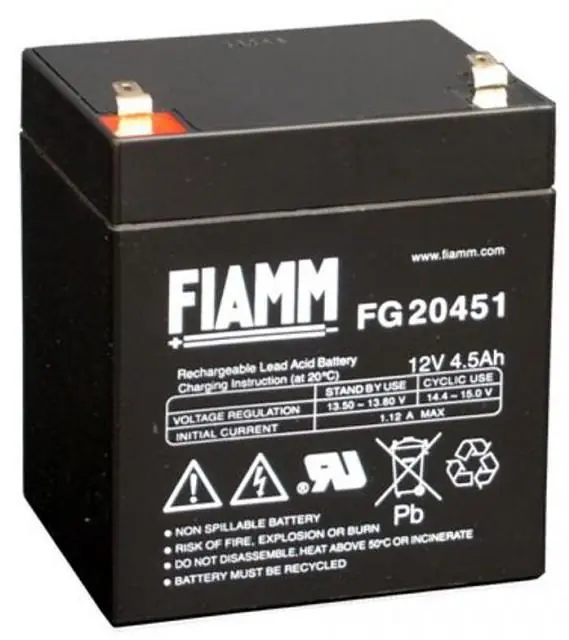 Batteria al Piombo 12V 4,5Ah (Faston 4,8mm) Scelto Dai Clienti