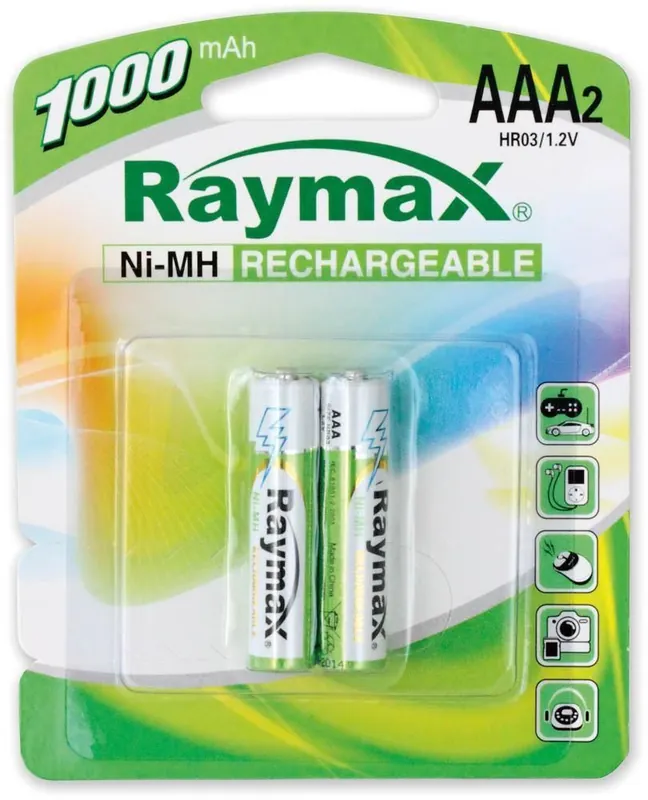 Non Perdere Blister 2 Batterie Ricaricabili Mini Stilo AAA 1000 mAh