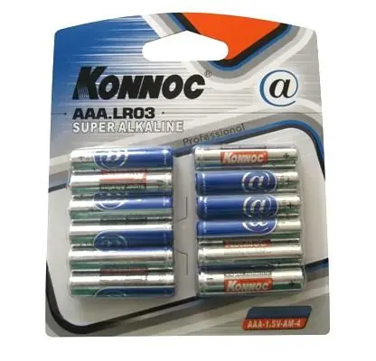 Direttamente Dal Produttore Blister 12 Batterie Mini Stilo AAA Alcaline LR03