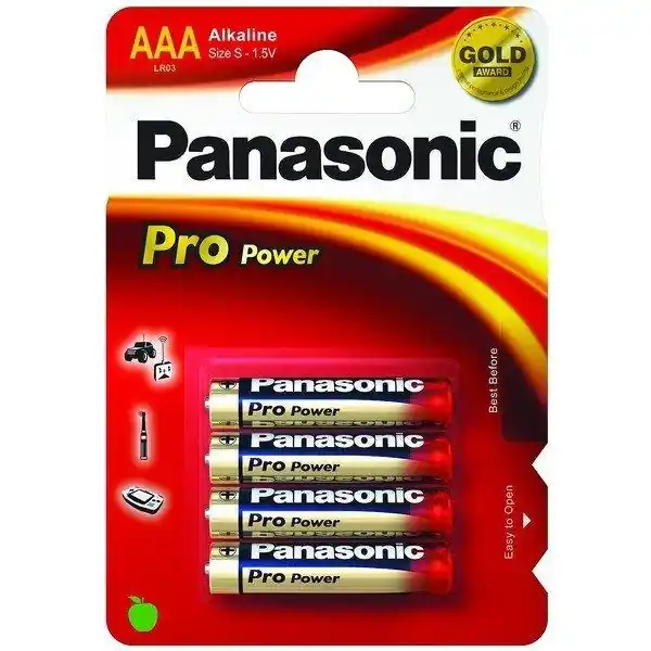 Super Prezzo Blister 4 Batterie Mini Stilo AAA Alcaline LR03 Pro Power