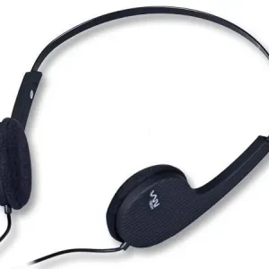 Economico Cuffia Stereo Alta Qualità con Microfono Nera