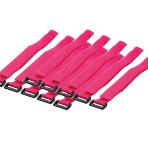 Fascette Fermacavo Fucsia in Velcro Set da 10 pz Nuovo Arrivo