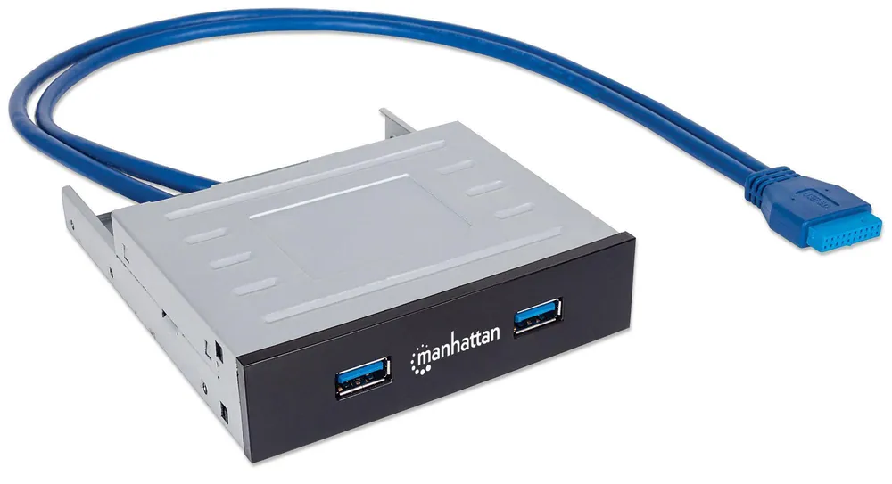 Prezzo Ridotto Hub Interno 2 Porte USB 3.0 in Metallo su Alloggiamento 3.5"