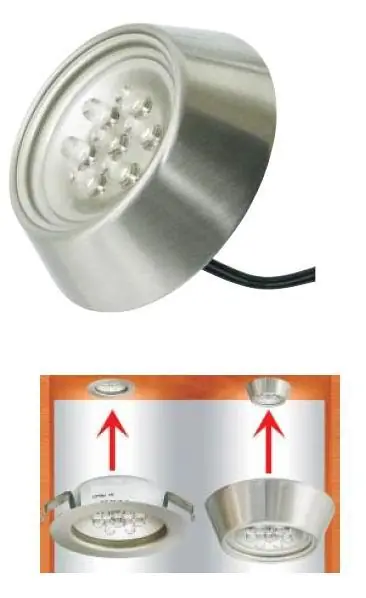 Faretto spot con led in metallo Finitura Cromo opaco Offerta Del Giorno