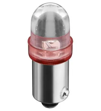 Mini Lampada LED 12V BA9s 10mm Rossa Bestseller