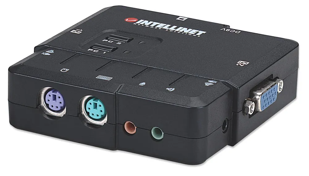Compra Online Switch KVM 2 porte PS2 con Audio e Microfono