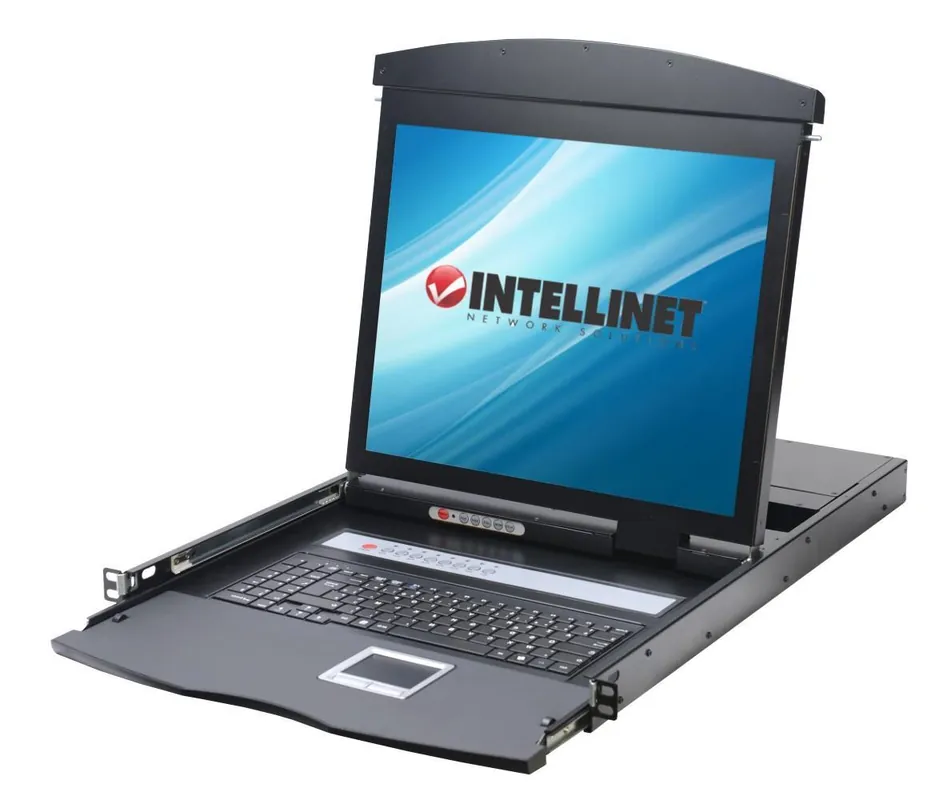 Offerta Lampo Console KVM Switch 8 Porte USB/PS2 con LCD 17" da Rack 19"