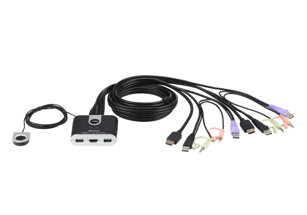 Offerta Switch KVM USB HDMI a 2 porte con Audio, CS692