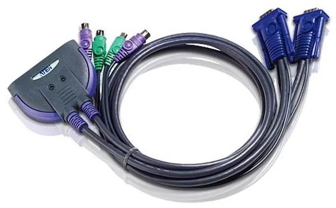 Professionale Switch KVM PS2 VGA a 2 porte, CS62S