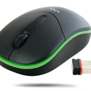 Mouse Wireless 2.4 GHz Nero/Verde Super Prezzo