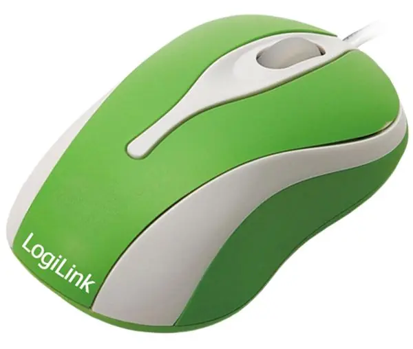 Popolare Mini Mouse Ottico USB con LED Verde