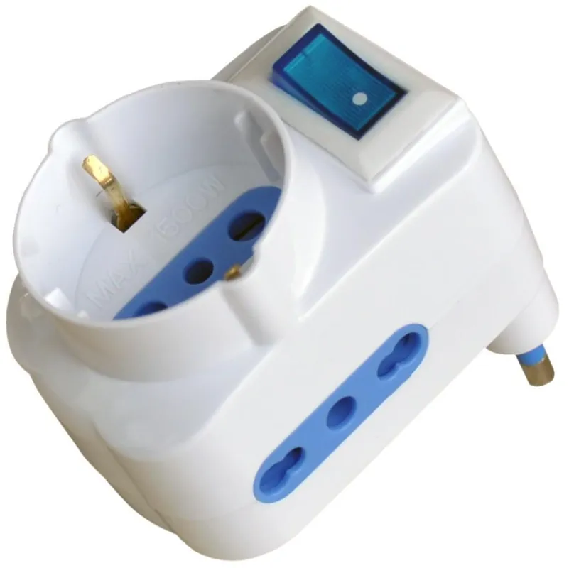 Quantità Limitata Adattatore con Spina 16A 2 Prese 16A e 1 Schuko