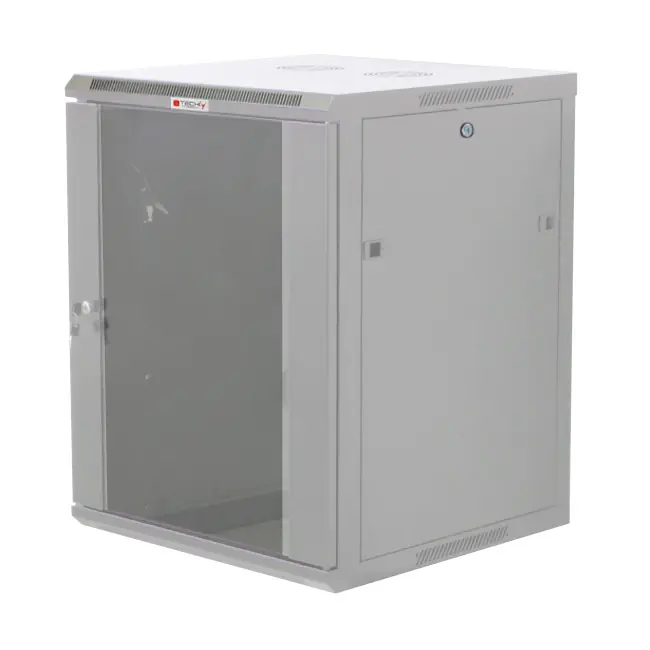 Armadio Rack 19" a muro 12 unità prof.600 Grigio da Assemblare Techly Non Perdere