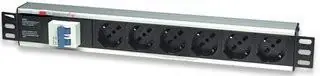 Multipresa 6 Posti da Rack 19" con Magnetotermico Spina Italiana 1,5U Pagamento Sicuro