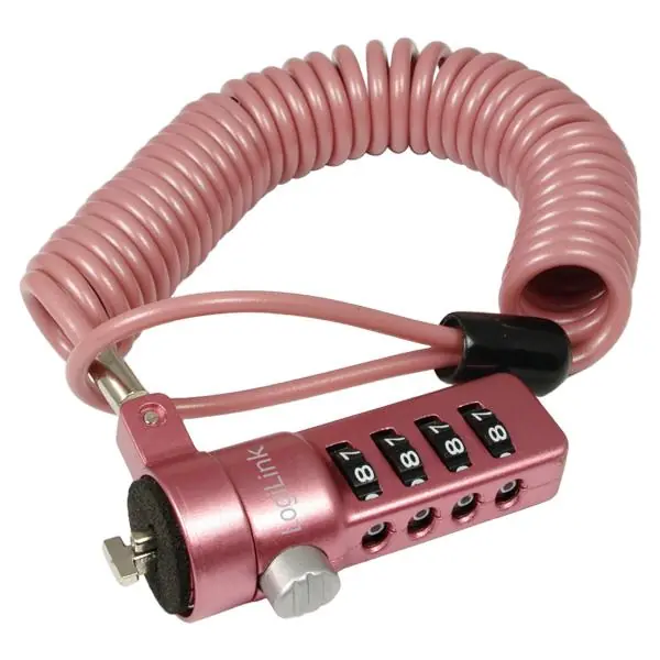 Cavo di Sicurezza con Combinazione a 4 Cifre Rosso Prezzo Basso