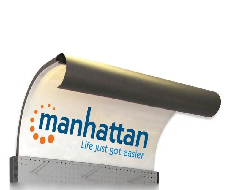 Insegna Manhattan per Espositore da Muro Gondola Economico