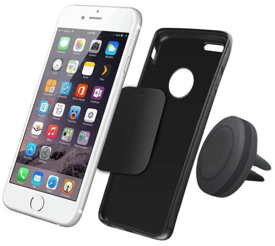 Prezzo Scontato Supporto Magnetico Universale da Auto per Smartphone e Tablet Nero