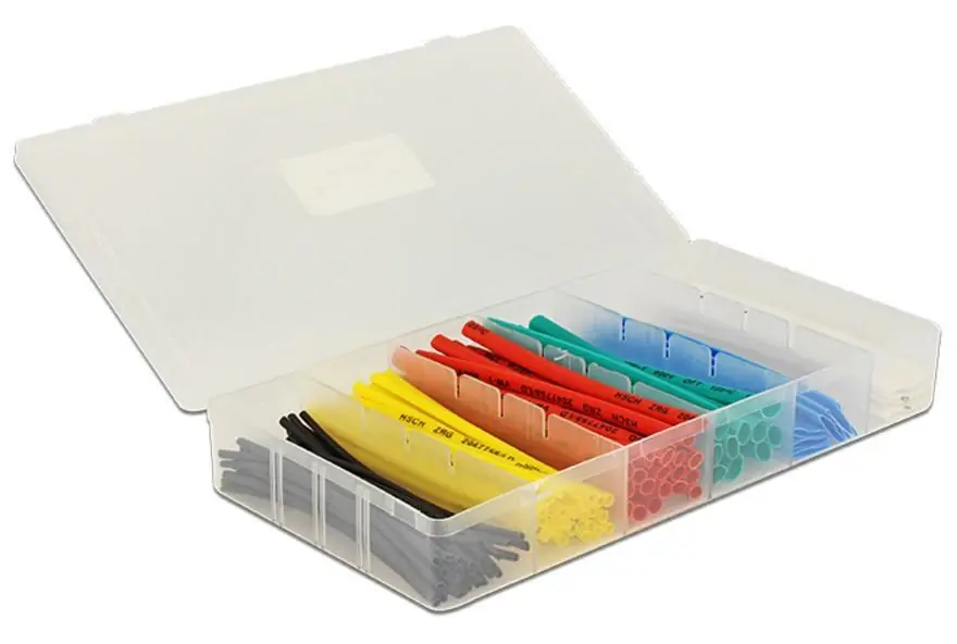 Offerta Lampo Kit 100 Tubi Colorati Guaina Termorestringente per Isolamento Cavi