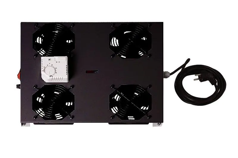 Ventole da Soffitto per Armadi Rack Nero Ultime Pezzi