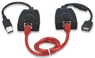 Extender USB 2.0 su Cavo di rete RJ45 Cat. 5 / 5E / 6 fino a 100 m Spedito Oggi