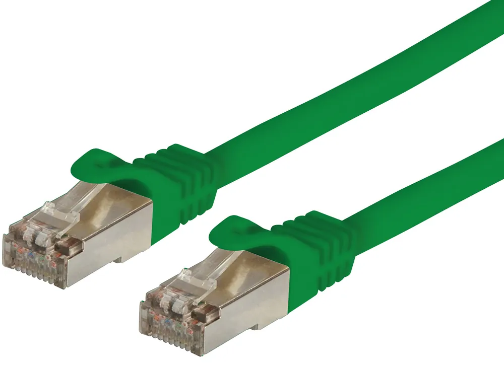 Cavo di Rete Patch in Rame Cat. 6A SFTP LSZH 1 m Verde Prezzo Scontato