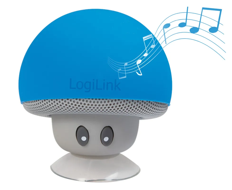 Consegna Rapida Mini Altoparlante Bluetooth Mushroom Blu