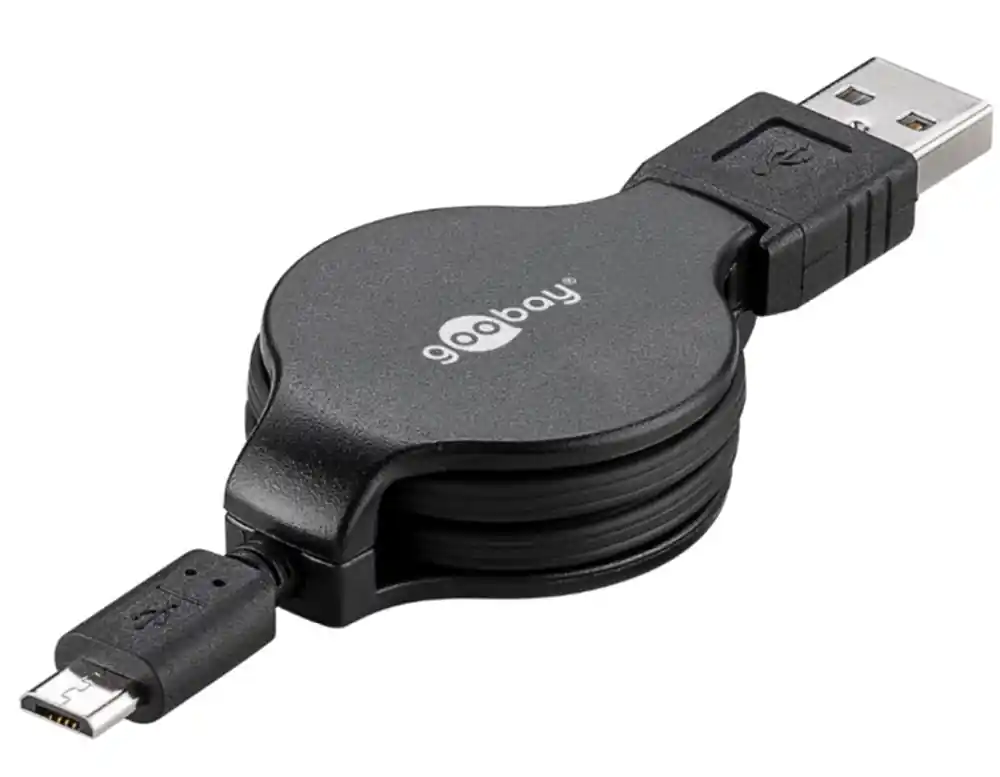 Quantità Limitata Cavo Retrattile da Micro USB a USB A 1m Nero