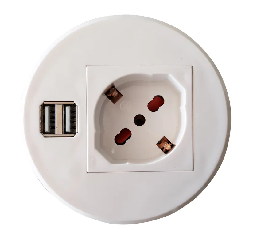 Presa da Scrivania ad Incasso con 2 Prese USB Scelto Dai Clienti