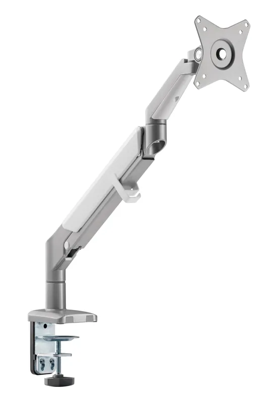 Supporto da Scrivania Monitor LED 17-32" con Molla a Gas Bianco Silver Non Perdere