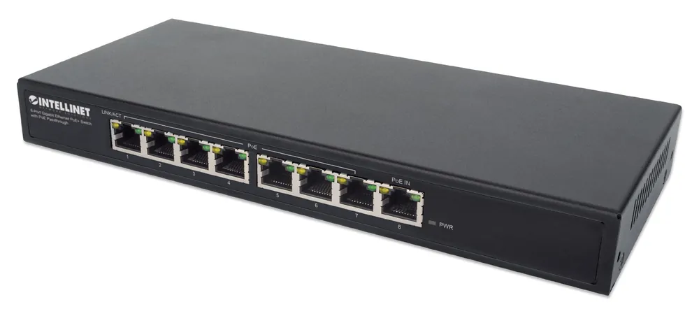 Ultime Pezzi Switch PoE+ Gigabit Ethernet a 8 porte con passthrough PoE