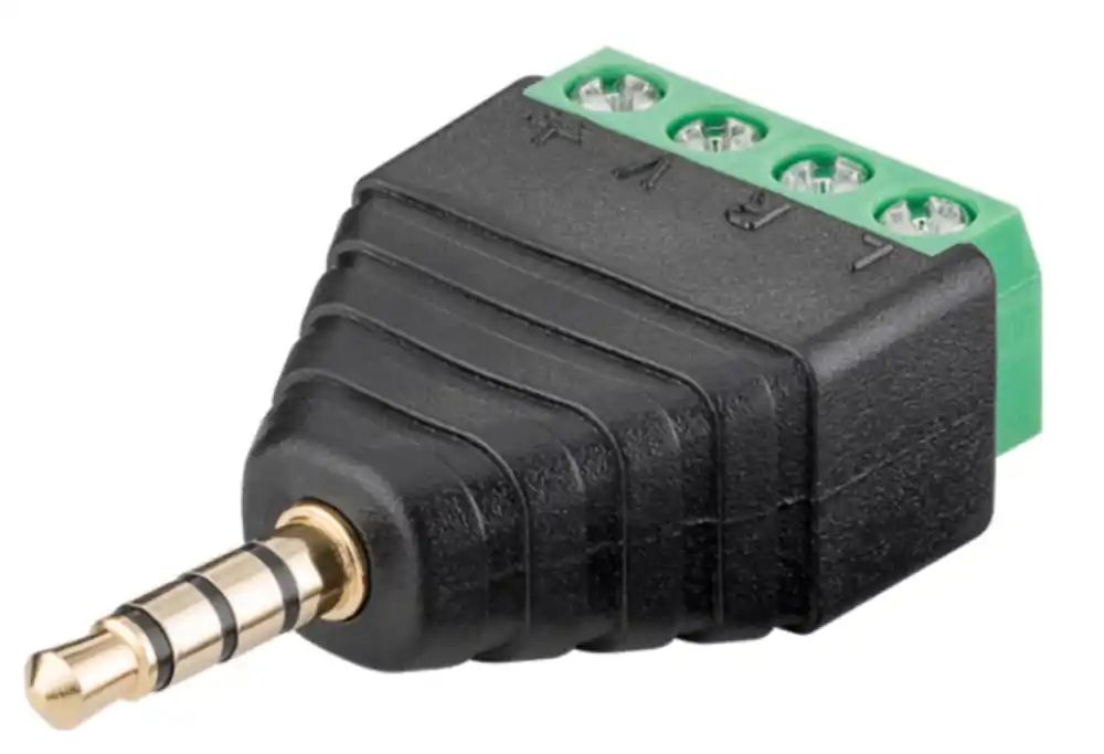 Promozione Esclusiva Adattatore Audio 3.5 mm Maschio a Terminal Block 4 pin