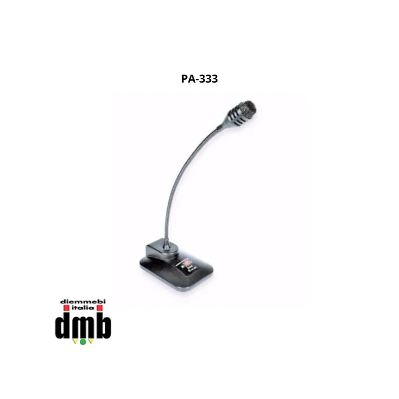 Professionale AV LEADER - PA-333 - Microfono Goosneck flessibile con base