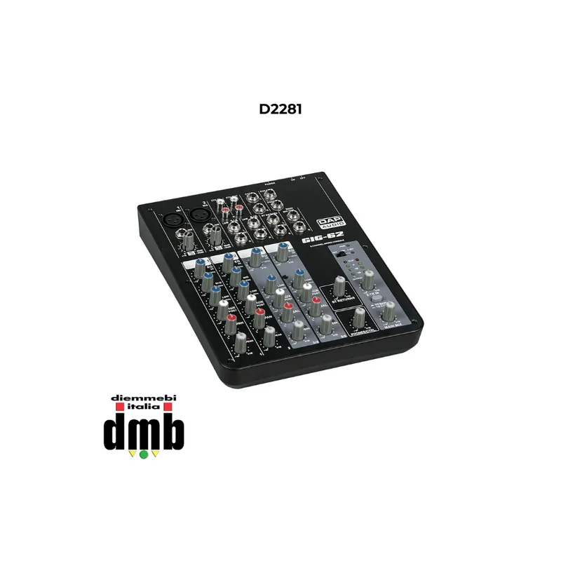 A Buon Prezzo DAP AUDIO - D2281 - Mixer audio professionale 6 canali GIG-62