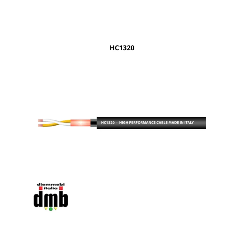 PROAUDIO - HC1320BK - Matassa cavo audio bilanciato BULK 100 metri con schermatura in PVC 100% Prezzo Basso